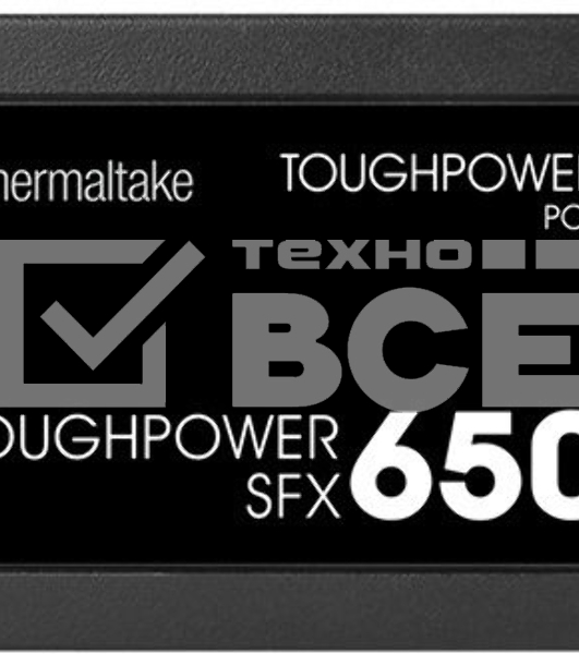 Блок питания Thermaltake Toughpower SFX (PS-STP-0650FNFAGE-1), 650Вт, 80 PLUS Gold, 90мм, модульный, черный