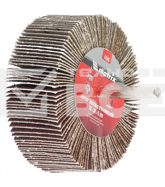 Круг лепестковый Matrix для дрели, P 60, 80x40x6 мм