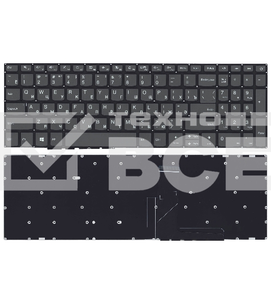 Клавиатура для ноутбука Lenovo IdeaPad 320-15ABR 520-15IKB черная