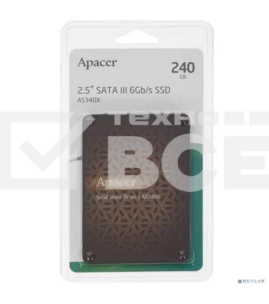 Накопитель SSD Apacer AS340X, 240Gb, 2.5