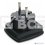 Переходник питания Gembird A-AC-UKEU-001B черный, с вилки EU,UK в RU, фото3