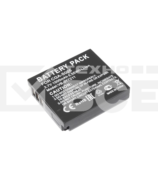 Аккумуляторная батарея для фото и видеокамеры Panasonic Lumix DMC-FS1 (CGA-S005) 3.7V 1500mAh