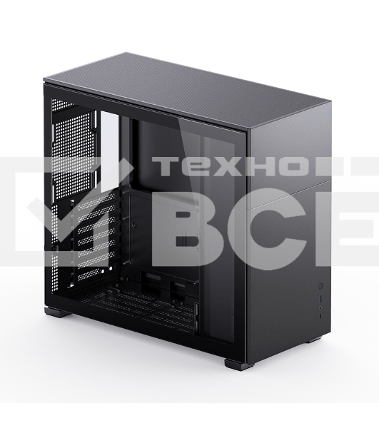 Корпус без блока питания JONSBO D41 STD Black ATX без БП, боковая панель из закаленного стекла, mini-ITX, micro-ATX, ATX, черный