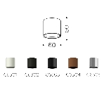 Корпус светильника C6301 SWH белый песок D60*H60mm MR16 GU5.3, фото15