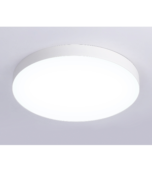 Потолочный светодиодный светильник Ambrella light FV5536 WH белый LED 90W 4200K D600*58 (Без ПДУ)