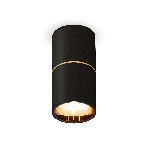 Светильник Ambrella Light XS6302082 SBK/PYG черный песок/золото желтое полированное MR16 GU5.3 (C6302, A2062, N6113), фото 1