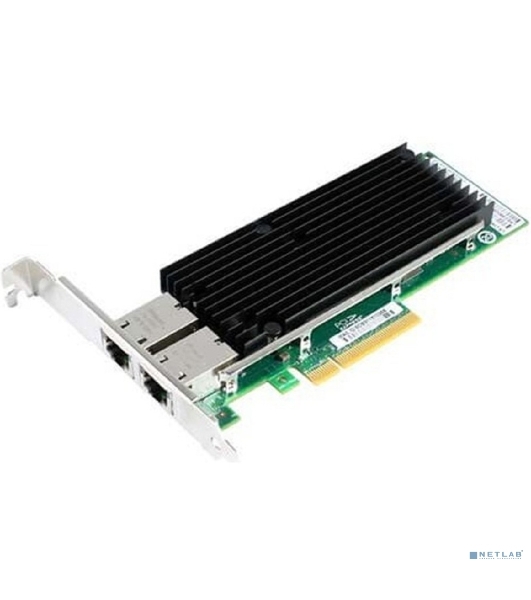 Сетевая карта LR-Link 2 порта 10/100/1000/10G Base-T на чипе Intel X540, LREC9802BT