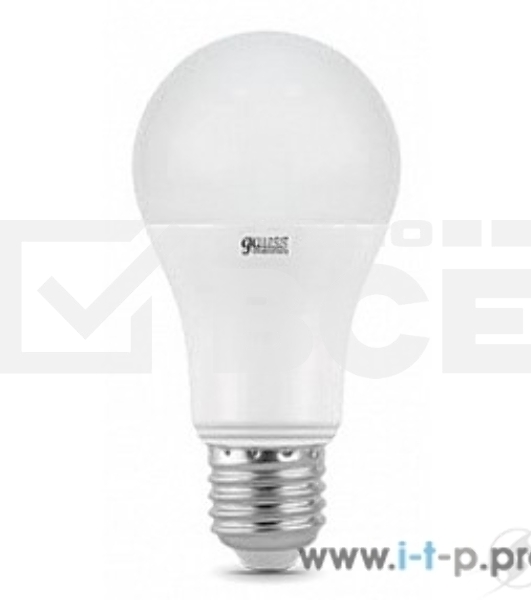Светодиодная лампа GAUSS 23219 LED Elementary A60 20W E27 1520lm 3000K 1/10/40 0