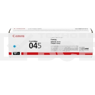 Картридж лазерный Canon 045C голубой, 1300 стр., для i-SENSYS MF631/633/635, LBP611