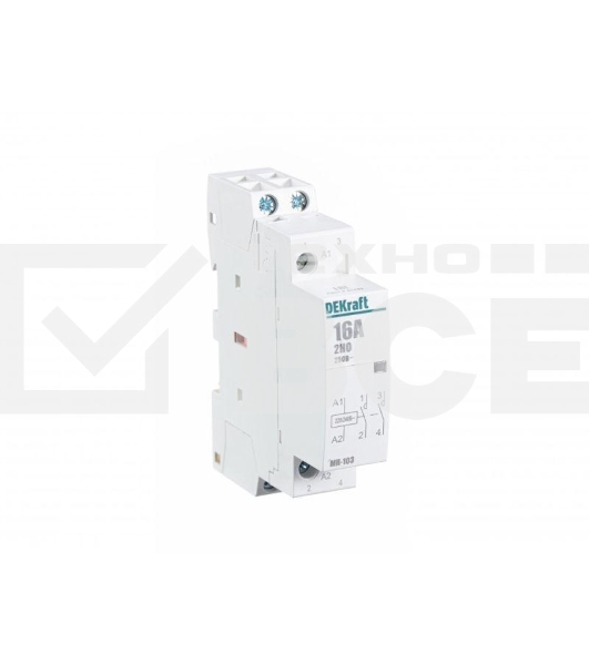Модульный контактор 2НО 16А 230В МК-103 DEKraft Модульный контактор 2НО 16А 230В МК-103 DEKraft