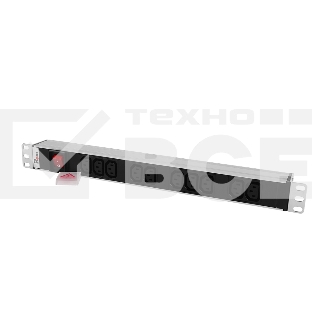 Блок розеток Rem-10 без шнура с выкл., 10 IEC 60320 C13, вход IEC 60320 C14, 10A, алюм., 19