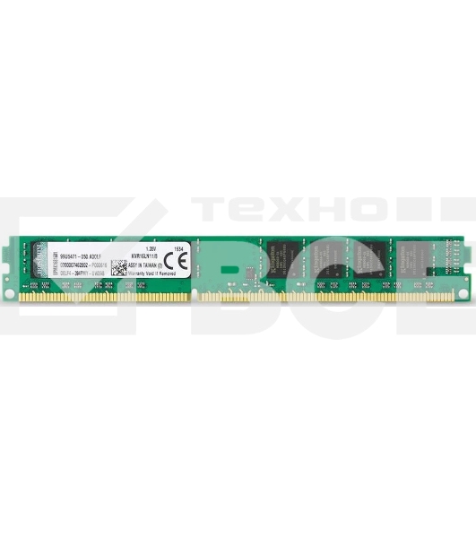 Оперативная память Kingston ValueRAM, DDR3L, 8GB (1x8GB), 1600MHz, CL11