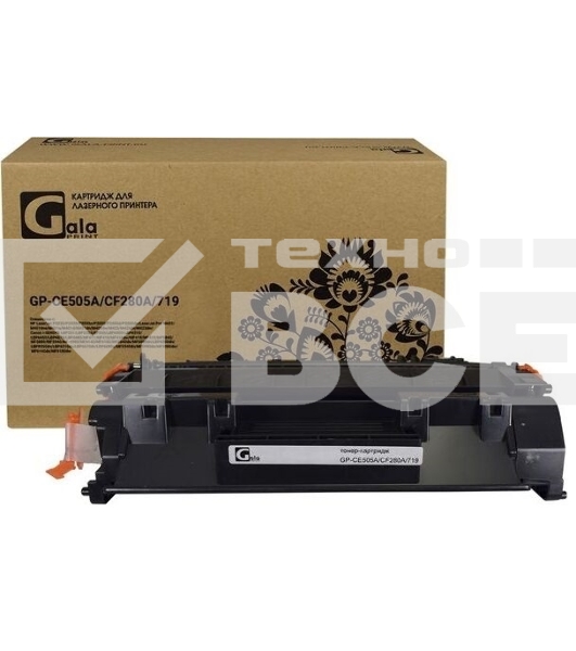 Картридж лазерный GalaPrint GP-CE505A/CF280A/719 черный (2300 стр.) для HP LaserJet P2030/P2035/P2050/P2055/P2055D/P2055DN/Pro 400/M401/425/Canon LBP 6300dn/6650dn/MF5840dn/5880dn/MF5940