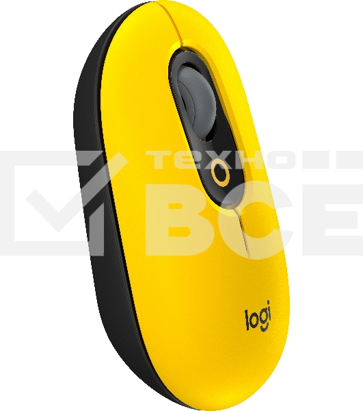 Мышь беспроводная Logitech POP Mouse желтый, 4000 dpi, Bluetooth, кнопки - 4