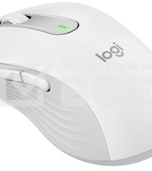 Мышь беспроводная Logitech Signature M650 L белый, 4000 dpi, радиоканал, Bluetooth, USB, кнопки - 5