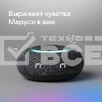 Умная колонка VK Капсула Мини 5Вт, с голосовым ассистентом Маруся, с LED-часами, темно-серый, фото9