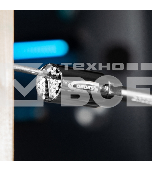 Головка торцевая GROSS многоразмерная CrV 6-21мм под квадрат 3/8