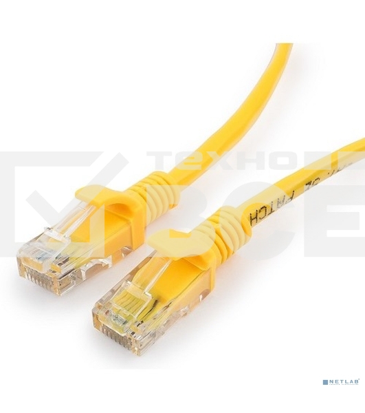 Патч-корд медный UTP Cablexpert PP10-0.25M/Y кат.5e, 0.25 м, литой, многожильный (желтый)