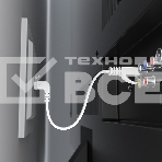 Патч-корд GCR PROF плоский 3.0m, UTP медь кат.6, белый, нижний угол, ethernet high speed 10 Гбит/с, RJ45, T568B, фото2