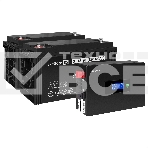 Комплект Источник бесперебойного питания EX295994RUS + батарея 120Aч EX282988RUS 2шт (инвертор, синус, для котла, PF=1, настенный) ExeGate IdealSine SR-1500.LCD.2SH  <1500VA/1500W, чистая синусоида, цветной LCD-дисплей, 2*Schuko, крепление настенное, черн, фото2