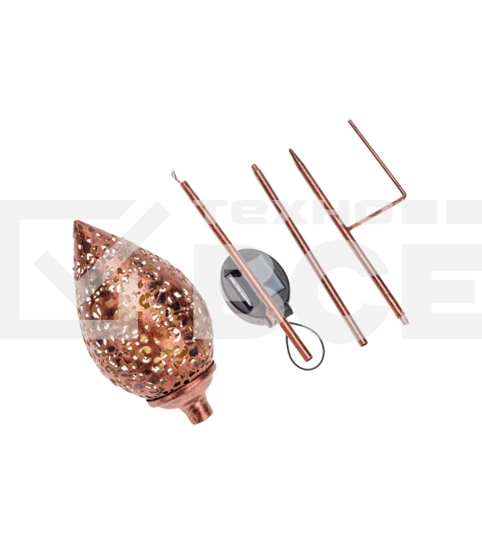 Светильник грунтовый Rexant Фатих, 3000К, встроенный аккумулятор, солнечная панель, коллекция Стамбул