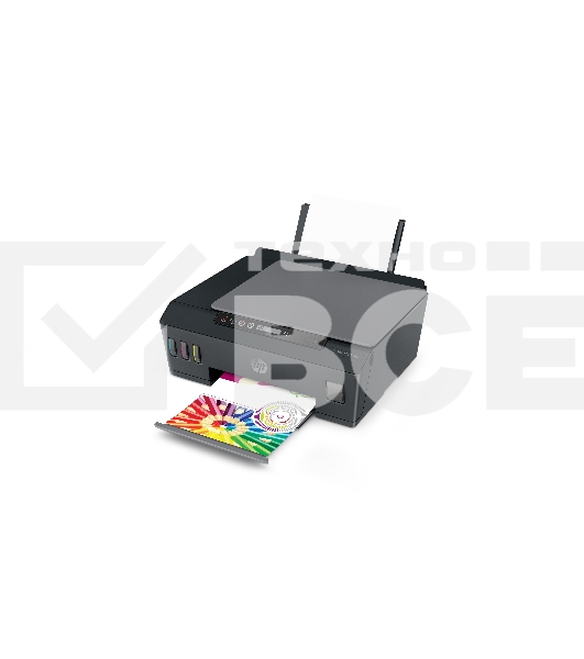МФУ струйный HP Smart Tank 500 (4SR29A), A4, цветной, печ. до 22 стр/мин. (ч/б) до 16 стр/мин. (цвет), скан. до 8 стр/мин. (ч/б) 4 стр/мин. (цвет), 1200x1200dpi, USB