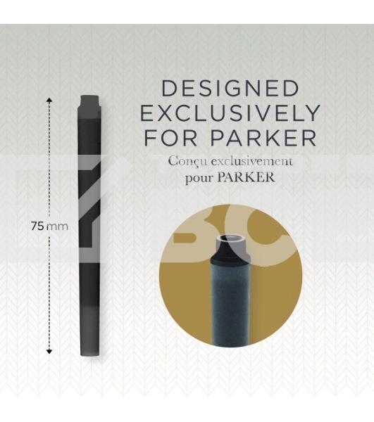 Картридж Parker Quink Z11 (CW1950382) черные чернила для ручек перьевых (5шт)