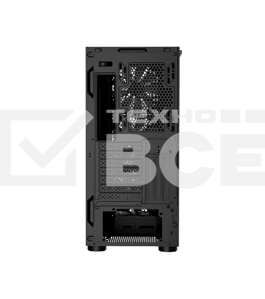 Корпус PCCooler ME200 MESH BK, Midi-Tower, чёрный, 3 x 120 мм