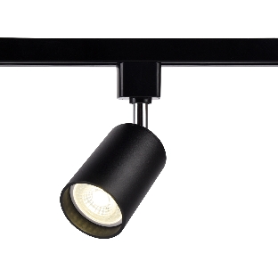 Трековый однофазный светильник со сменной лампой Ambrella light GL5123 BK черный GU10 max 12W