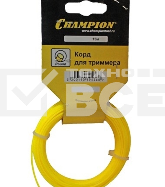 Корд трим. CHAMPION Round 1.6мм15м круглый в мотке