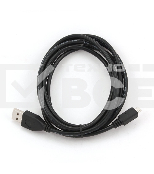 Кабель USB 2.0 Pro Cablexpert CCP-mUSB2-AMBM-10, AM/microBM 5P, 3м, экран, черный, пакет