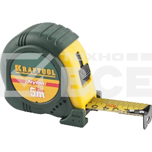 Рулетка KRAFTOOL 'EXPERT' 34122-05-25_z01 {с нейлоновым покрытием, обрезин корпус, 5/25мм}