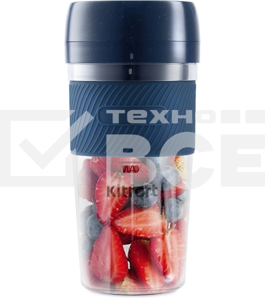 Портативный блендер Kitfort Мощность 50 Вт.Максимальная скорость вращения ножей 15000 об/мин