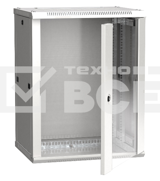 Шкаф ITK LINEA W 12U 600x450 мм дверь стекло, RAL7035