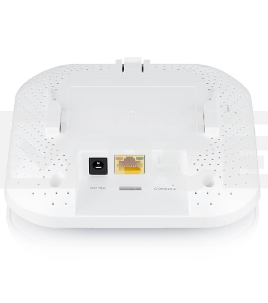 Гибридная точка доступа Zyxel NebulaFlex NWA50AX, WiFi 6, 802.11a/b/g/n/ac/ax (2,4 и 5 ГГц), MU-MIMO, антенны 2x2, до 575+1200 Мбит/с, 1xLAN GE, PoE, без поддержки Captive portal и WPA-Enterprise, защ