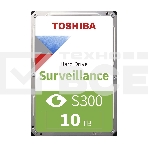 Жесткий диск Toshiba SATA-III 10Tb HDWT31AUZSVA Surveillance S300 (7200rpm) 256Mb 3.5