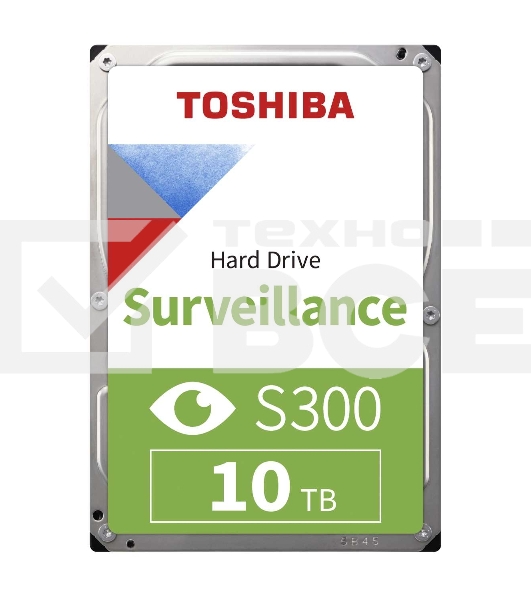 Жесткий диск Toshiba SATA-III 10Tb HDWT31AUZSVA Surveillance S300 (7200rpm) 256Mb 3.5