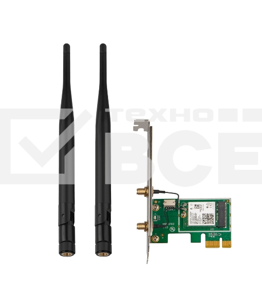 Сетевой адаптер Tenda E30 беспроводной двухдиапазонный PCI-e адаптер Wi-Fi 6 AX3000 c Bluetooth 5.0