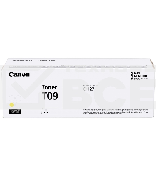 Тонер Canon T09 YL 3017C006 желтый туба для копира i-SENSYS X C1127iF, C1127i, C1127P