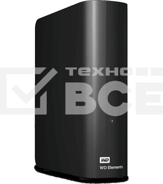Внешний HDD 3.5' Western Digital Elements Desktop, 16TB, USB 3.2 Gen 1 Type-A, 5400 rpm, черный