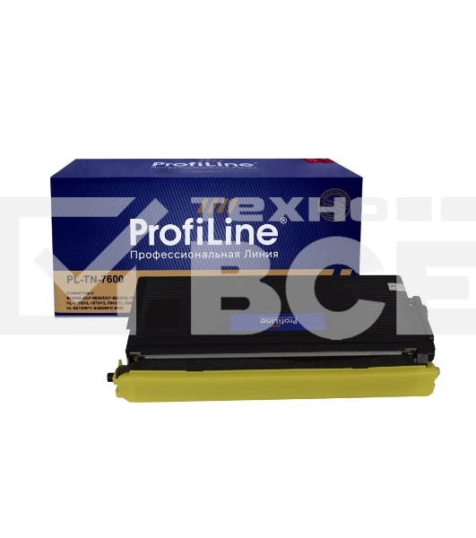 Картридж PL-TN-7600 для принтеров Brother DCP-8020/DCP-8025/HL-1650/HL-1670/HL-1850/HL-1870/HL-5030/HL-5040/HL-5050/HL-5070/MFC-8420/MFC-8820 6500 копий ProfiLine