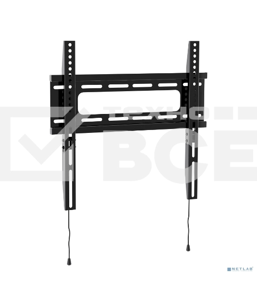 Универсальное фиксированное настенное крепление Wize WF46 для 23'-65' LCD телевизоров, VESA 400х400, расстояние от стены 2.5 см, до 45 кг, черный