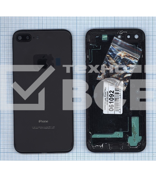 Задняя крышка для iPhone 7 Plus (5.5) черный Jet Black