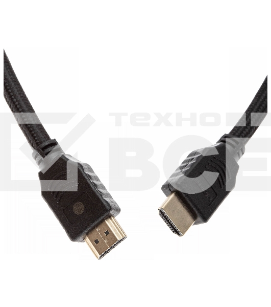 Кабель аудио-видео Cactus CS-HDMI.2-5 HDMI (m)/HDMI (m) 5м. Позолоченные контакты черный