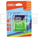Точилка для карандашей ручная Deli E0526 2 отверстия пластик ассорти блистер, фото5