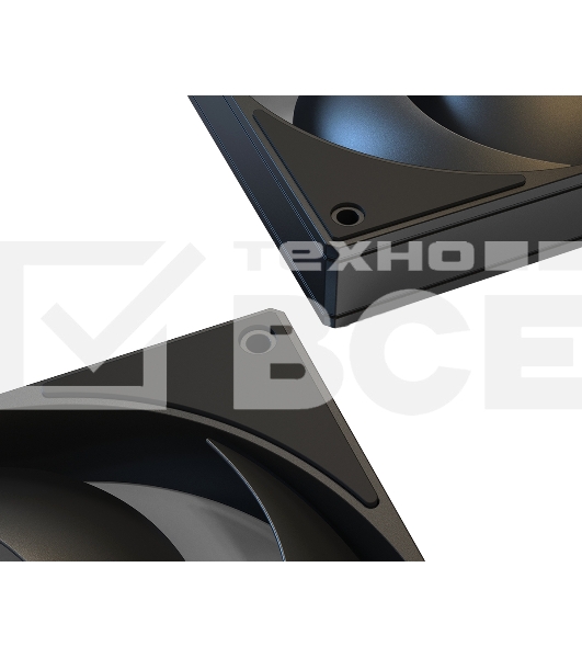 Вентилятор для корпуса ID-Cooling AS-140-K черный, 140 мм, 1800 об/мин, 24.9 дБ, 4 pin