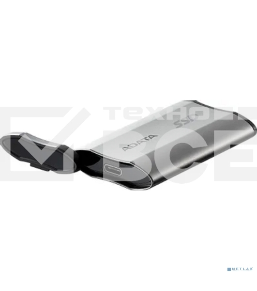 Внешний SSD ADATA SD810, 500 Gb, USB 3.2 Gen 2x2 Type-C, R/W 2000/2000, серебристый