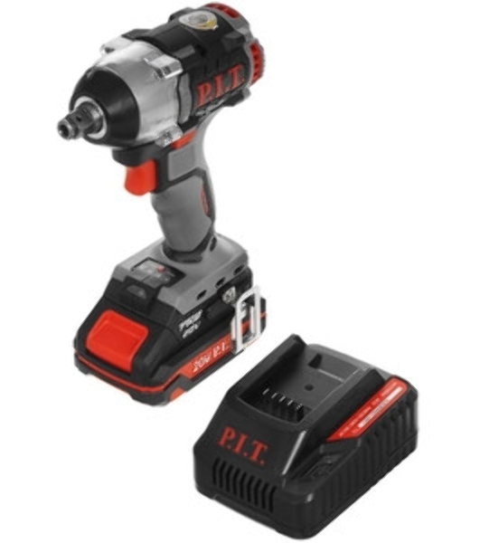 Гайковерт P.I.T. PIW20H-300B/1 аккум. патрон:квад.1/2'