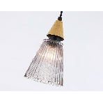 Светильник Ambrella light LH58111 BK/LW/SM черный/светлое дерево/дымчатый E14 max 40W D110*1500, фото4