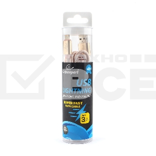 Кабель Cablexpert для Apple CC-U-APUSB02Gd-1.8M, AM/Lightning, серия Ultra, длина 1.8м, золотой, блистер